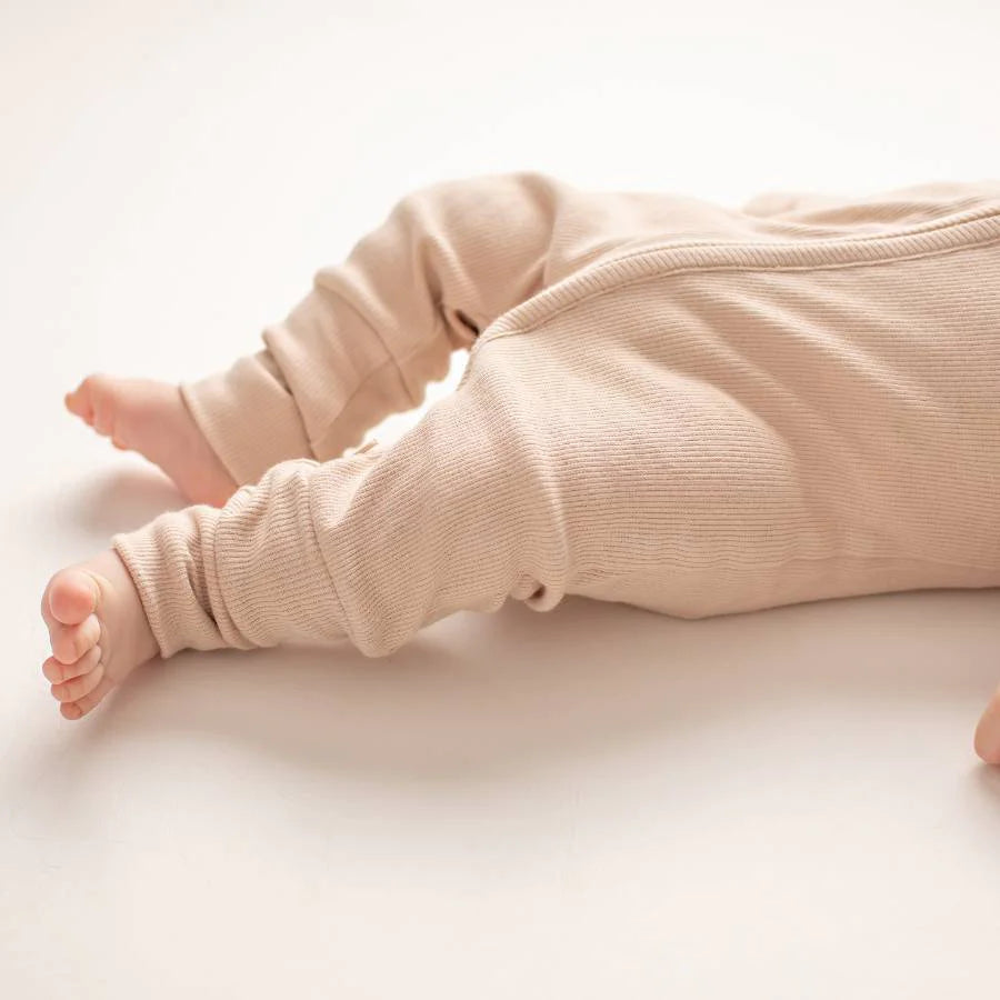 Wanderer Organic Full Length Onesie - Latte