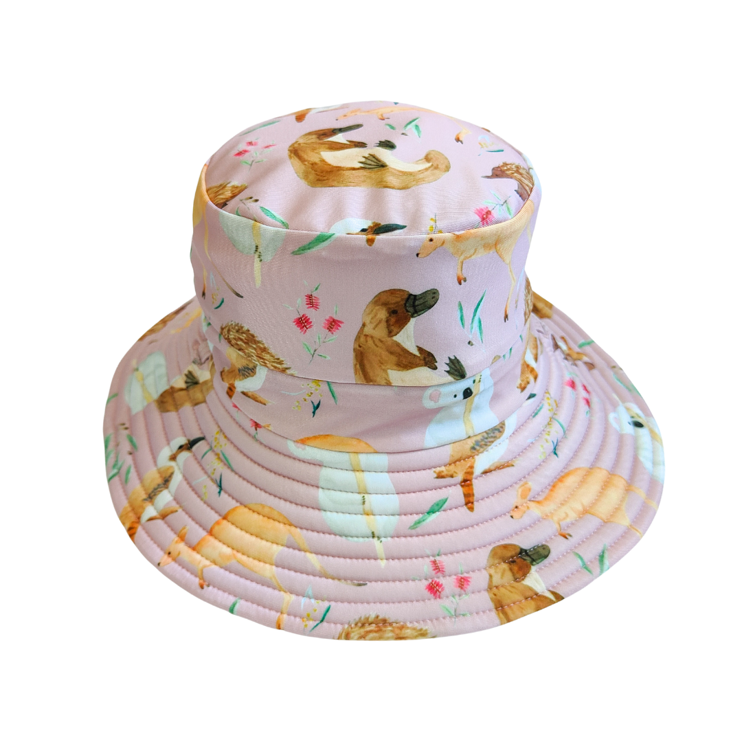 Reversible Swim Hat - Aus Animals
