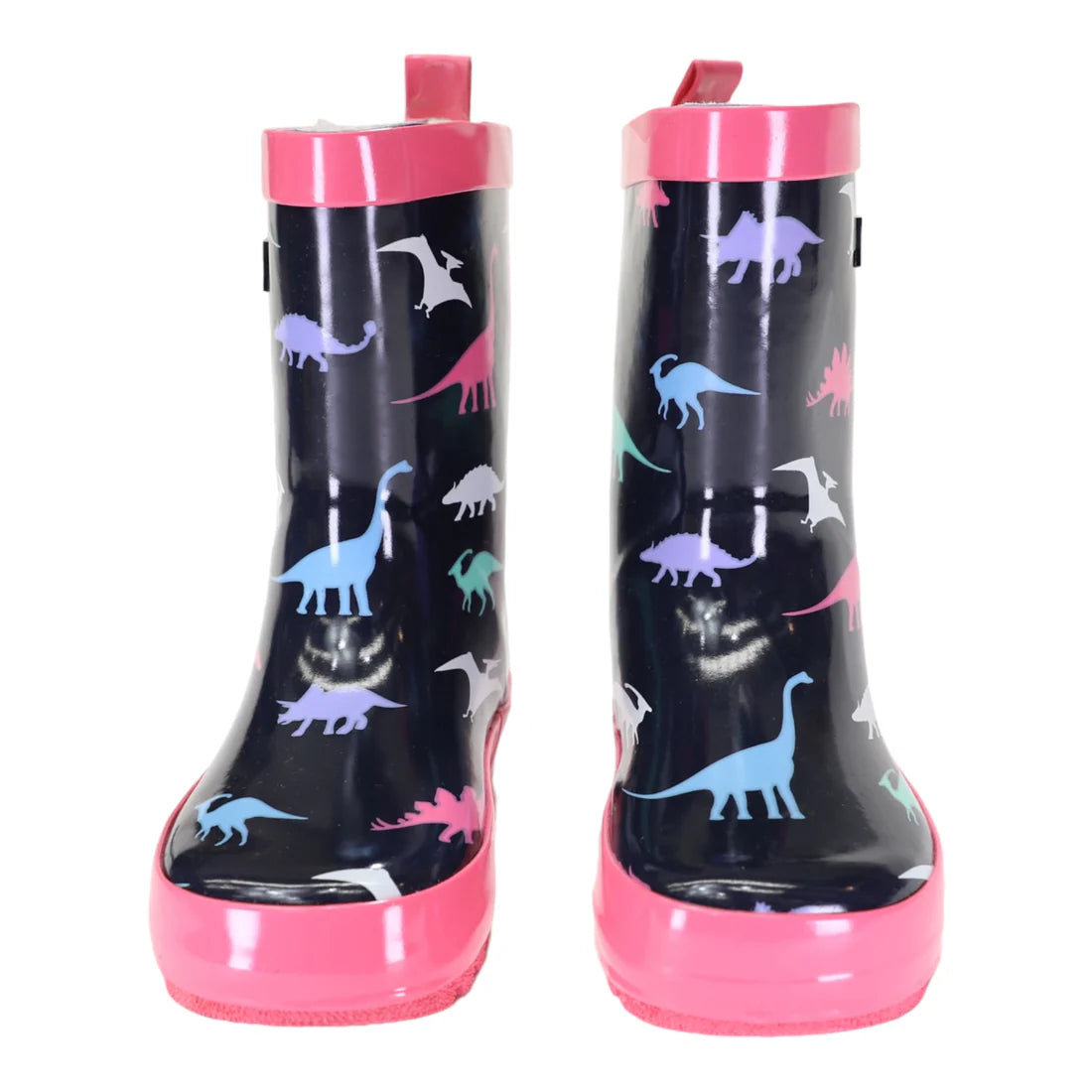 Kids Rain Boots - Dinosaur - Hot Pink