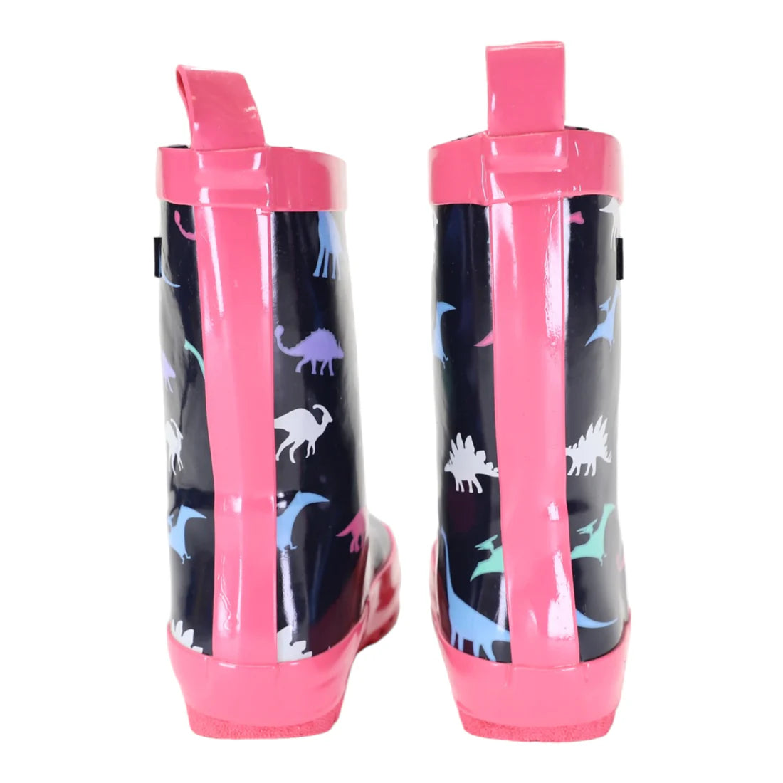 Kids Rain Boots - Dinosaur - Hot Pink