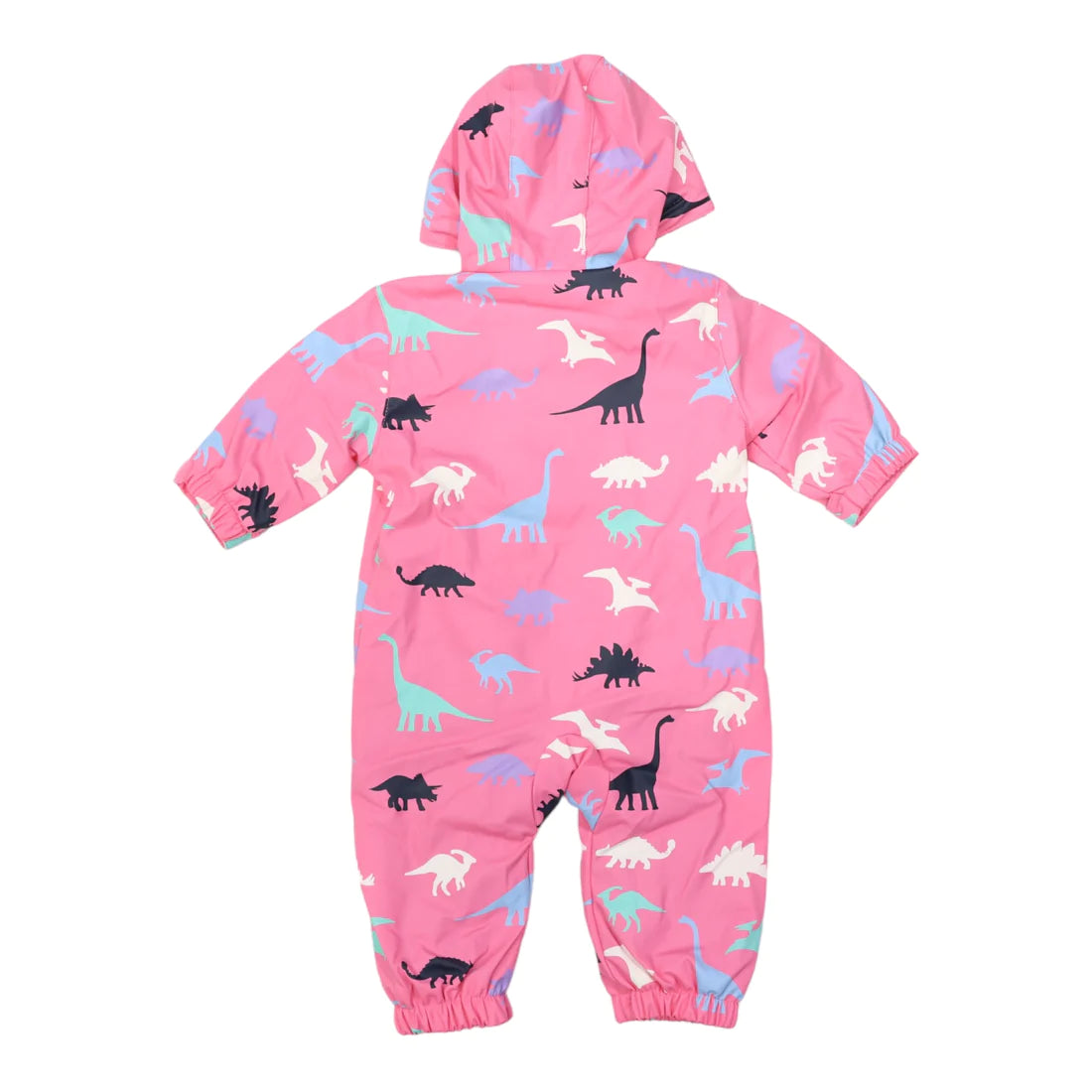Rain Suit - Colour Change Dino - Hot Pink