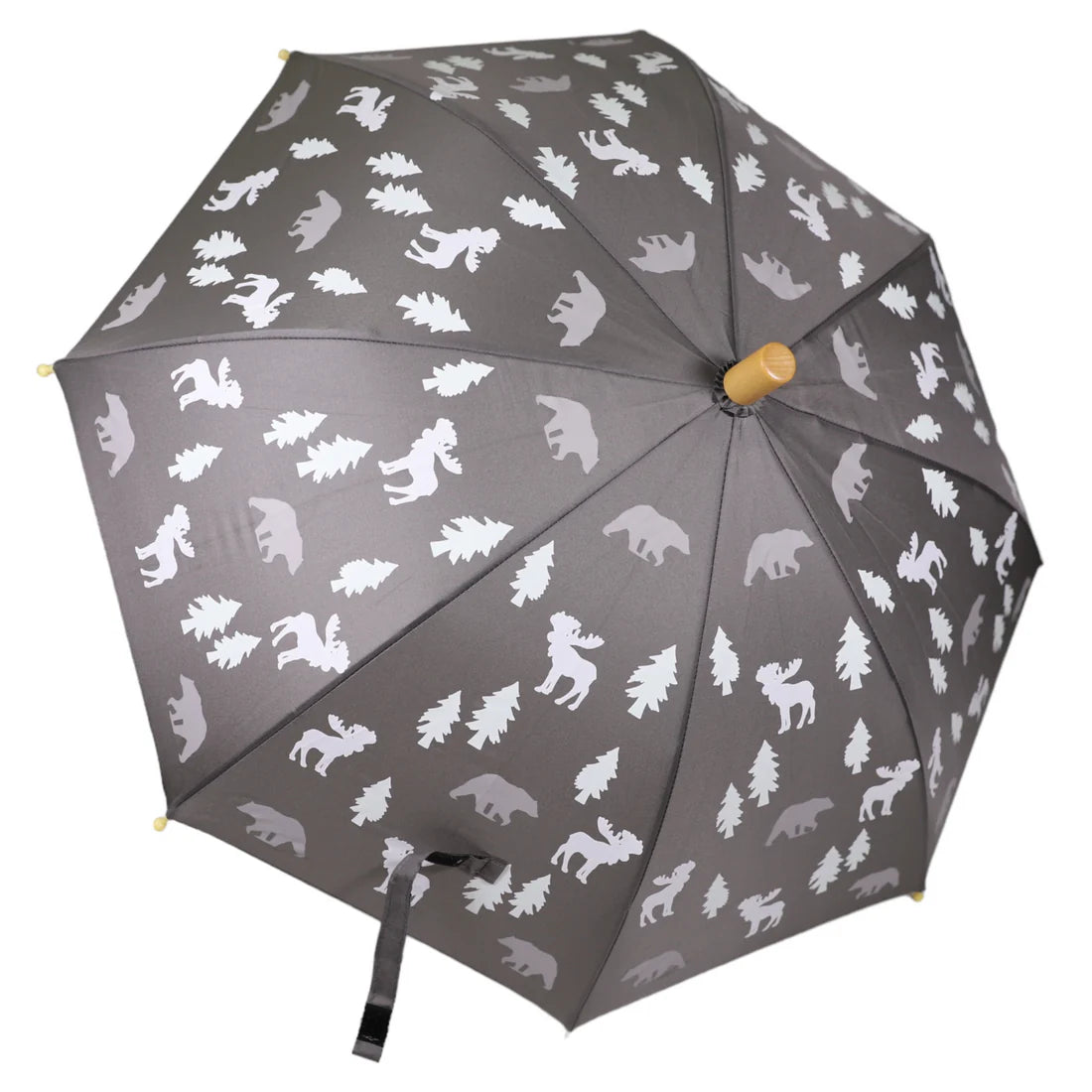 Umbrella - Colour Change Dinosaur - Charcoal