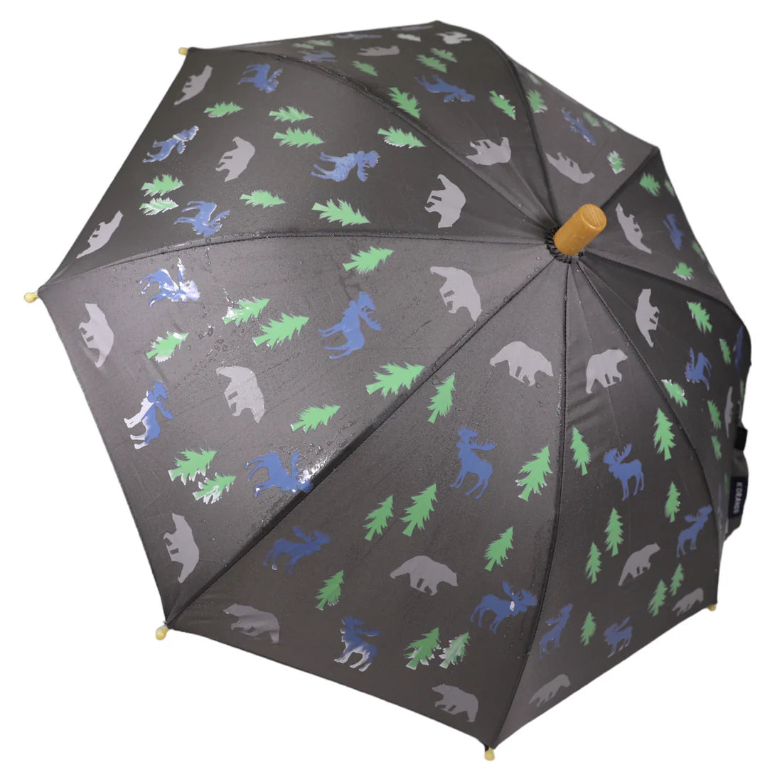 Umbrella - Colour Change Dinosaur - Charcoal
