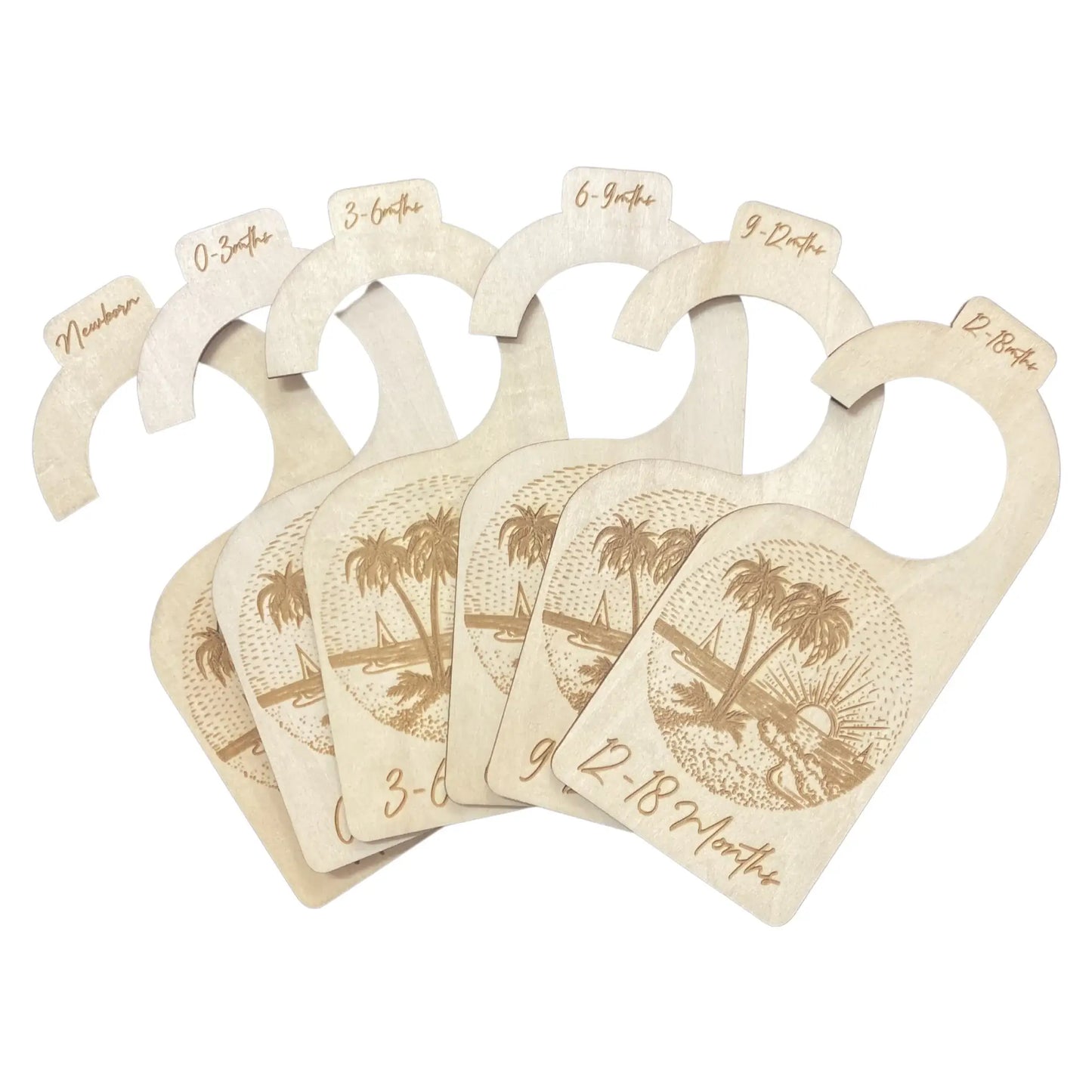 Wardrobe Wooden Kids Hanger - Hawaii