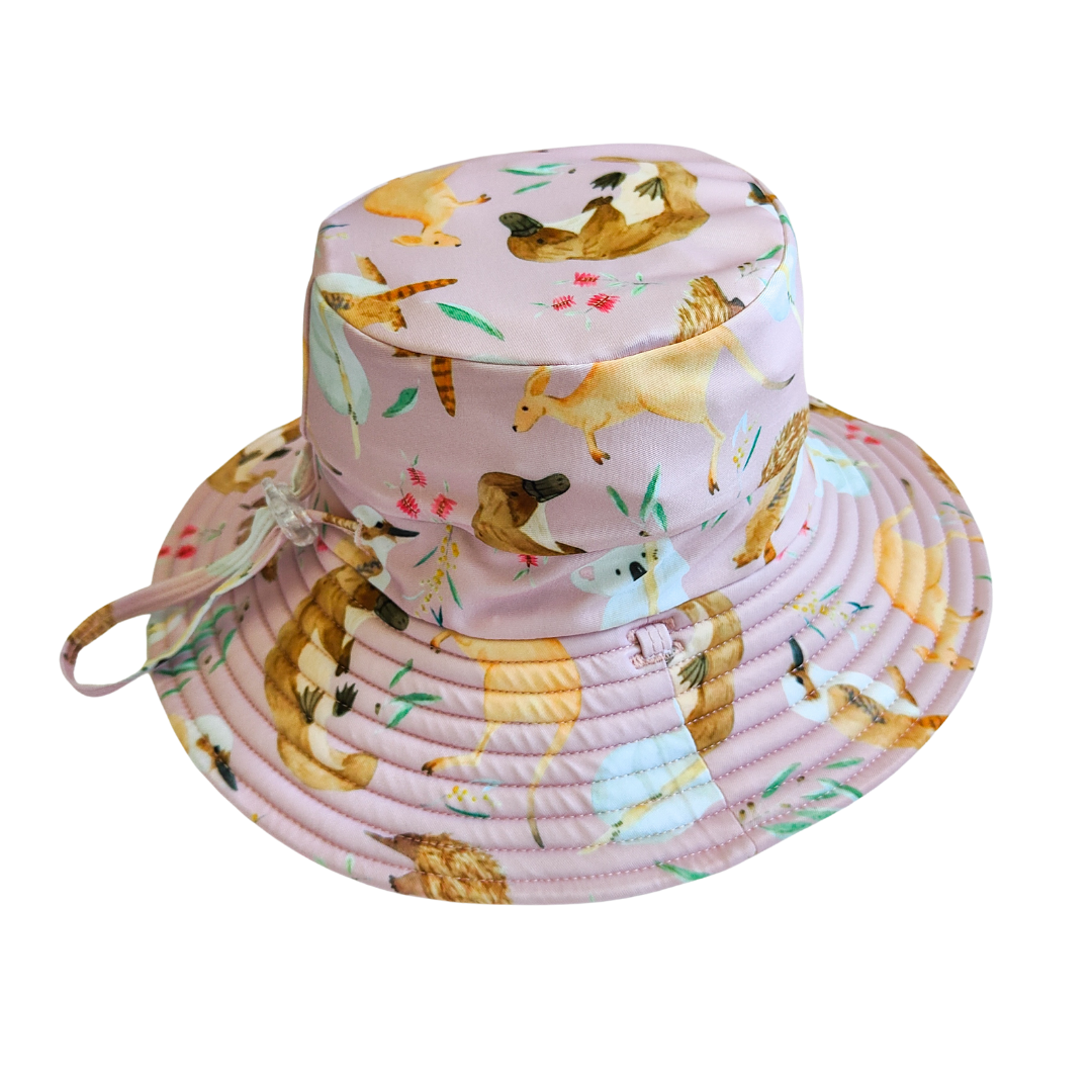 Reversible Swim Hat - Aus Animals
