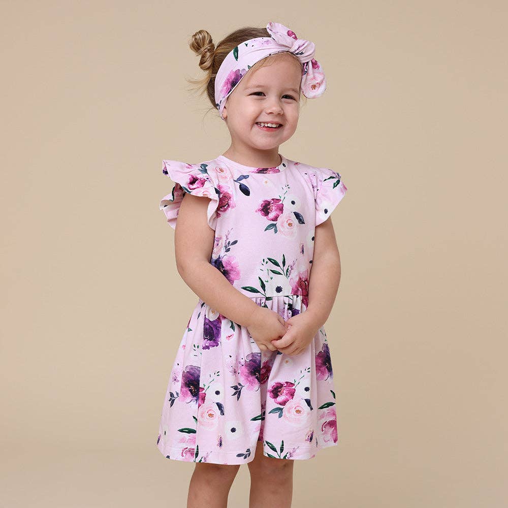 Floral Kiss Short Sleeve Organic Dress