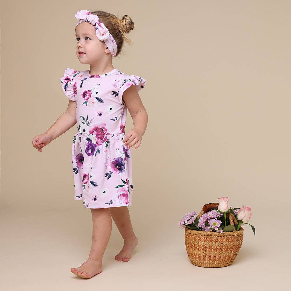 Floral Kiss Short Sleeve Organic Dress
