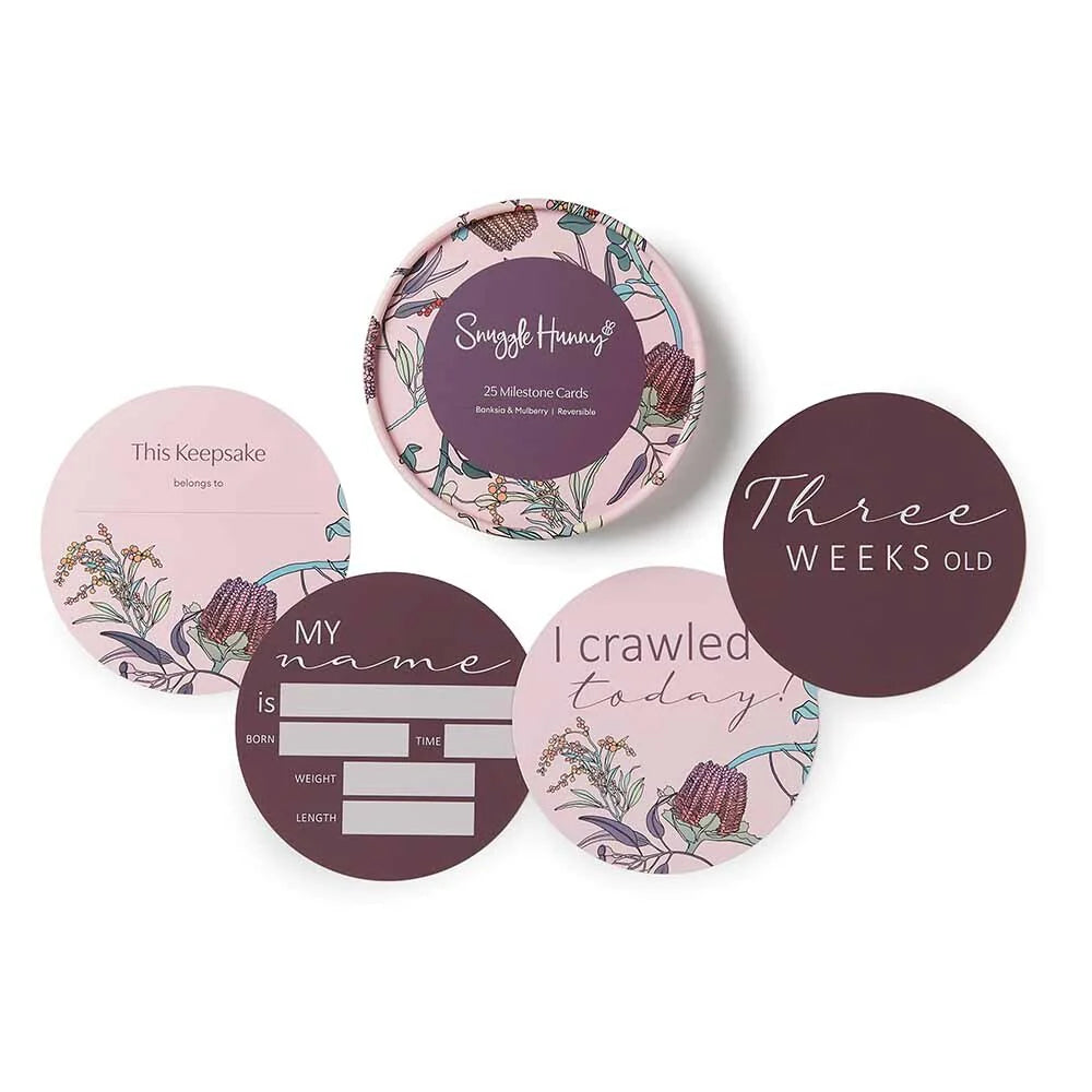 Reversible Milestone Cards - Banksia & Mulberry