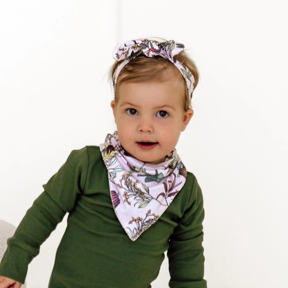 Organic Dribble Bib - Banksia