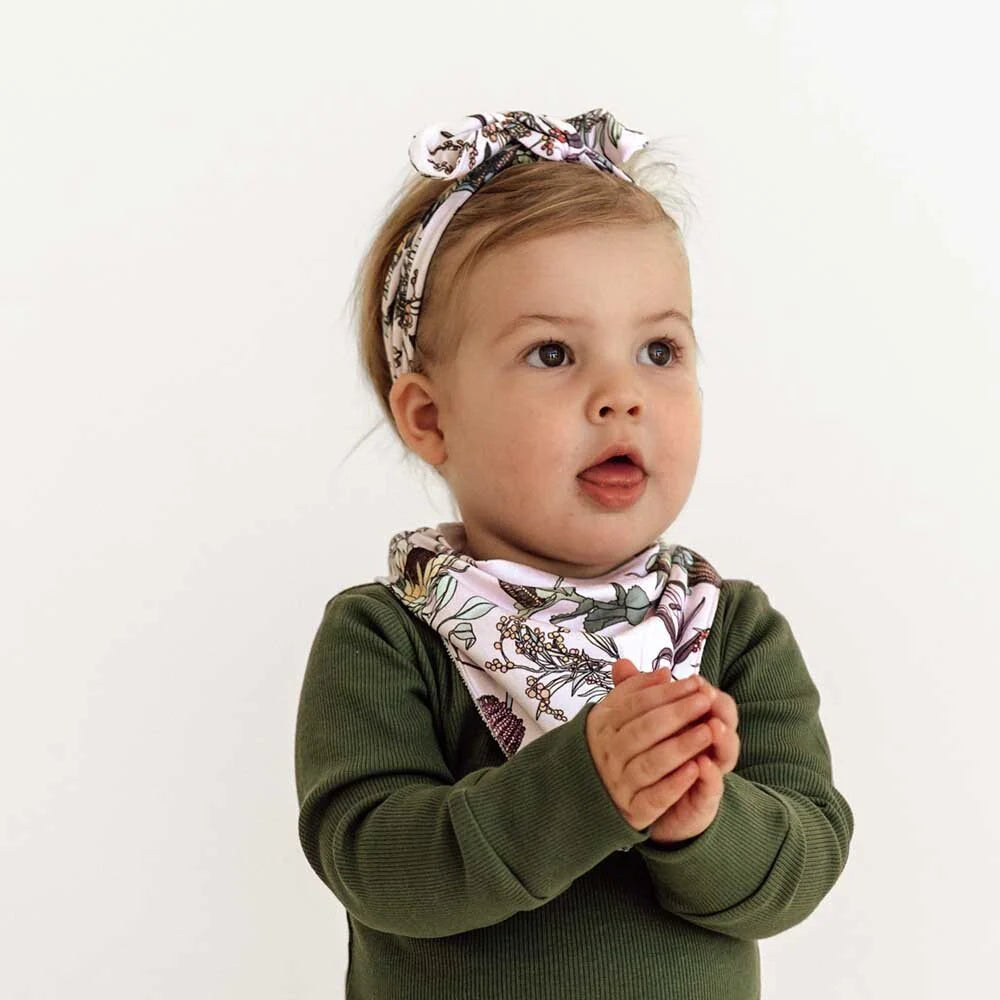 Organic Dribble Bib - Banksia