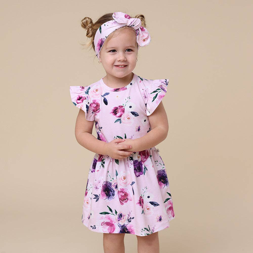 Floral Kiss Short Sleeve Organic Dress