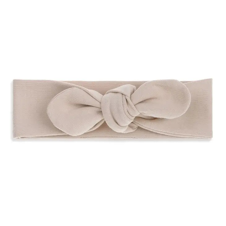 Evie Knotted Headband - Oatmeal