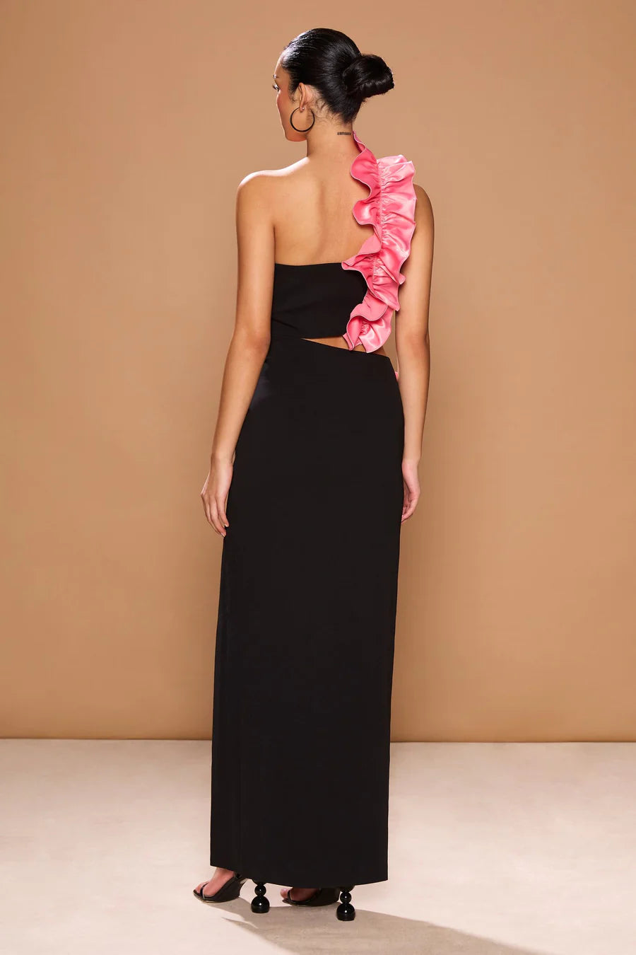 Praiano Rosa Dress - Black Flamingo