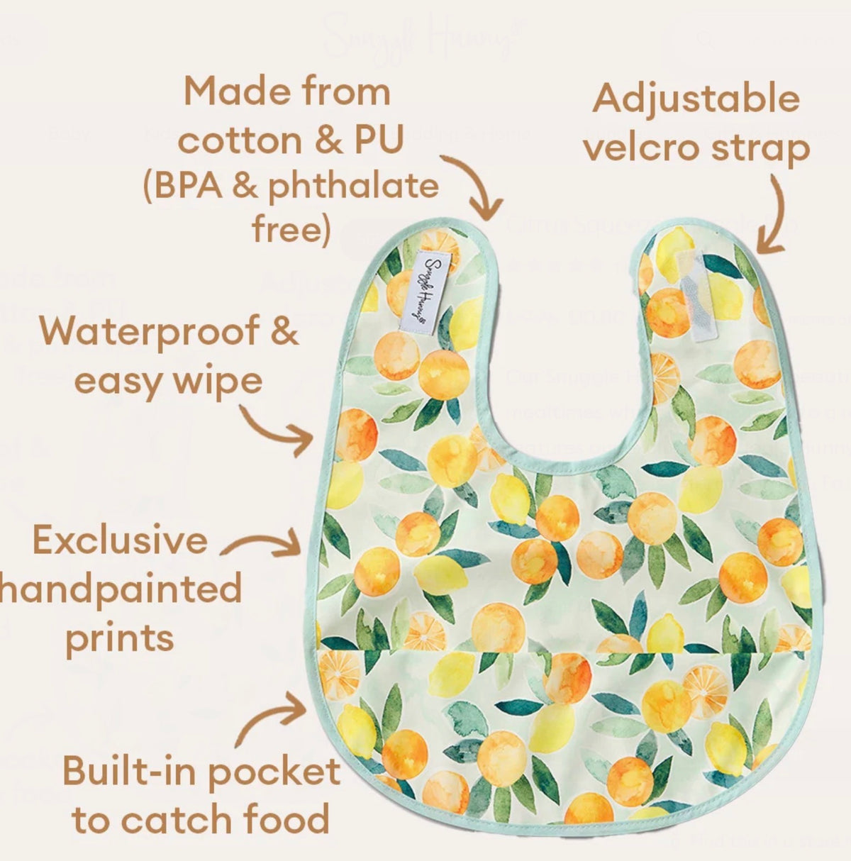 Citrus Squeeze Snuggle Bib