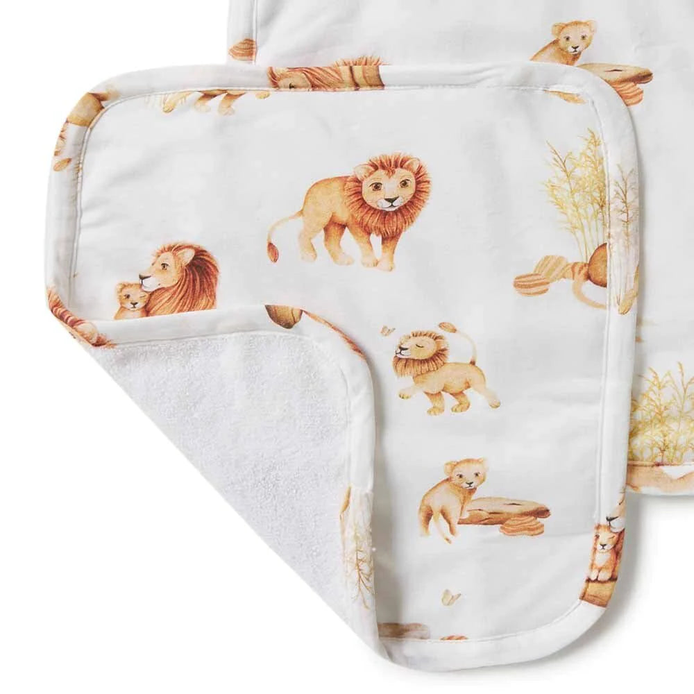 Organic Wash Cloth 3 Pack - Lion