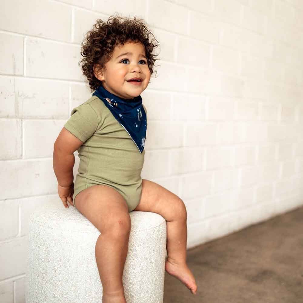 Organic Dribble Bib - Milky Way