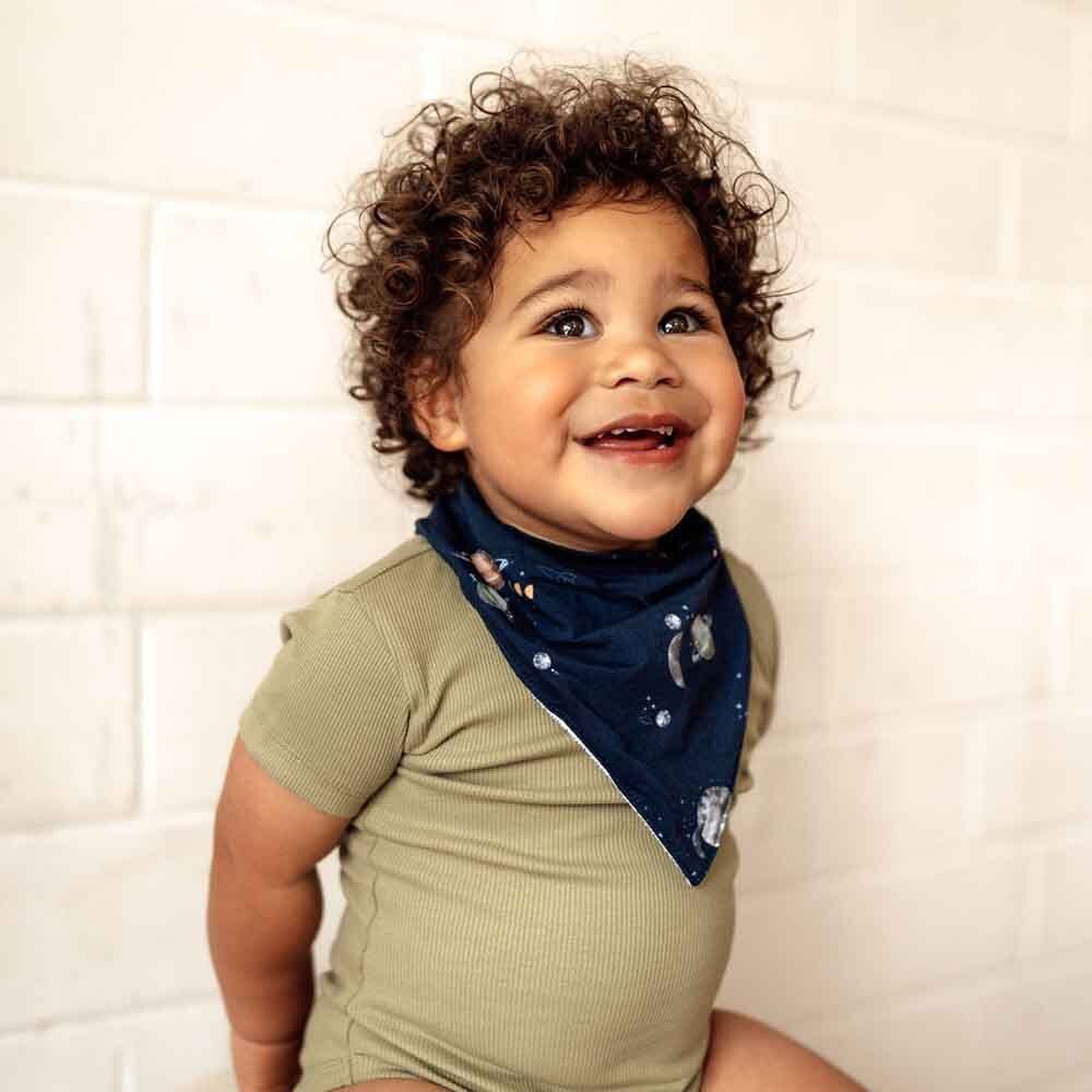 Organic Dribble Bib - Milky Way