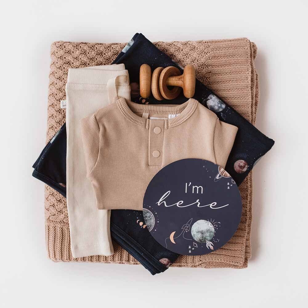 Reversible Milestone Cards - Milky Way & Soft Moss