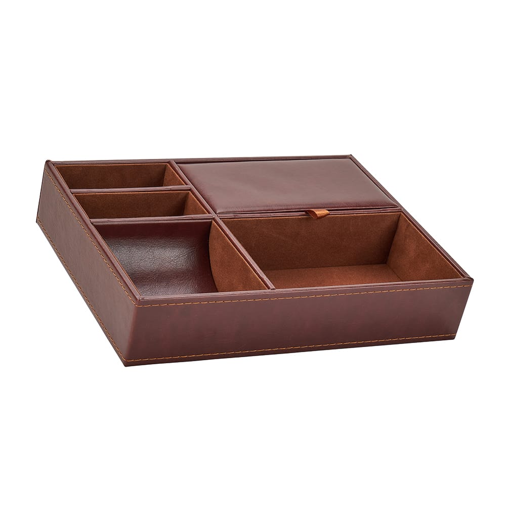 Gentlemans Nightstand Tray - Vegan Leather