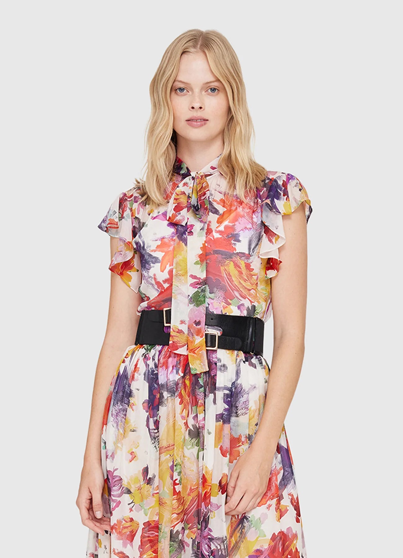 Poise Flutter Sleeve Dress
