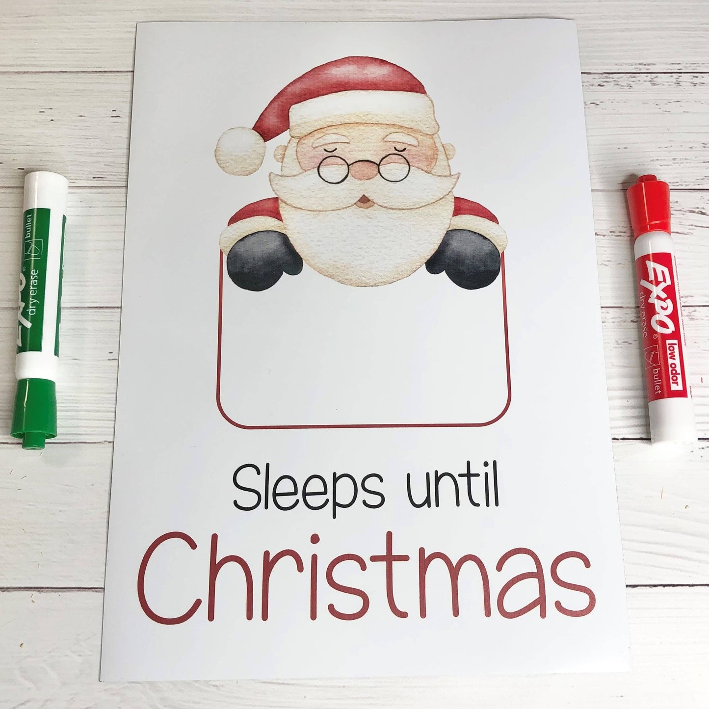 Christmas Countdown Whiteboard Magnet