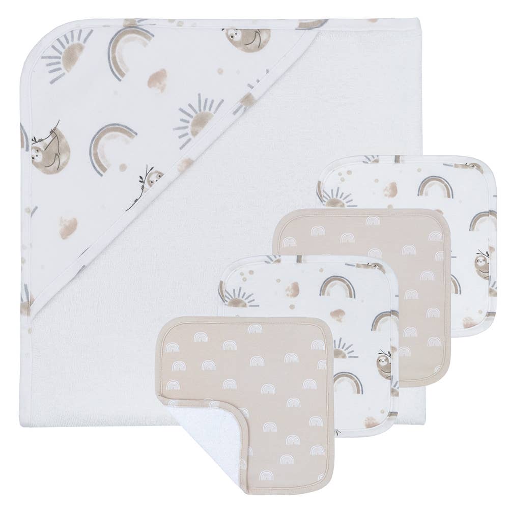 5pc Bath Gift Set - Sloth