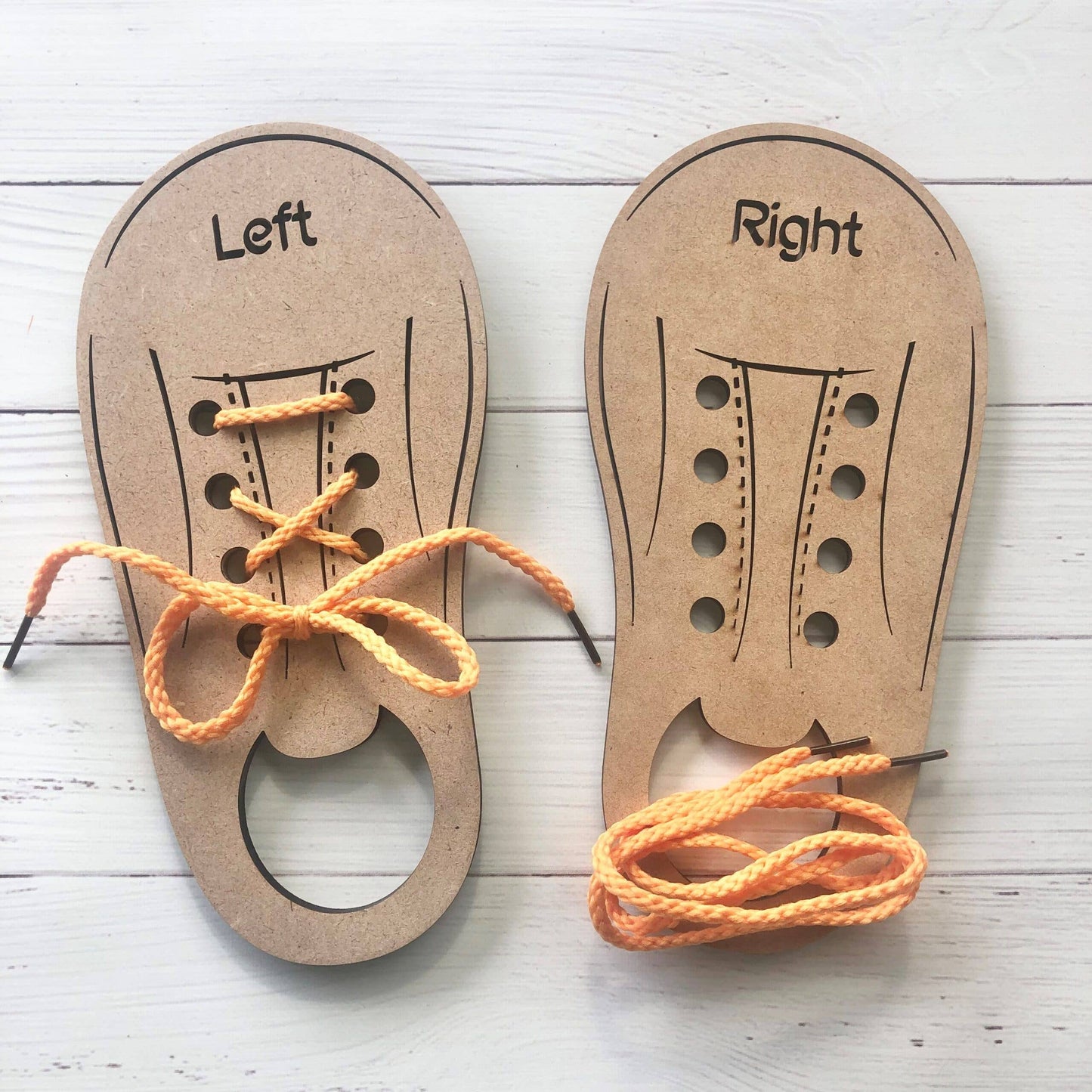 Learn To Tie Shoe Lace Set