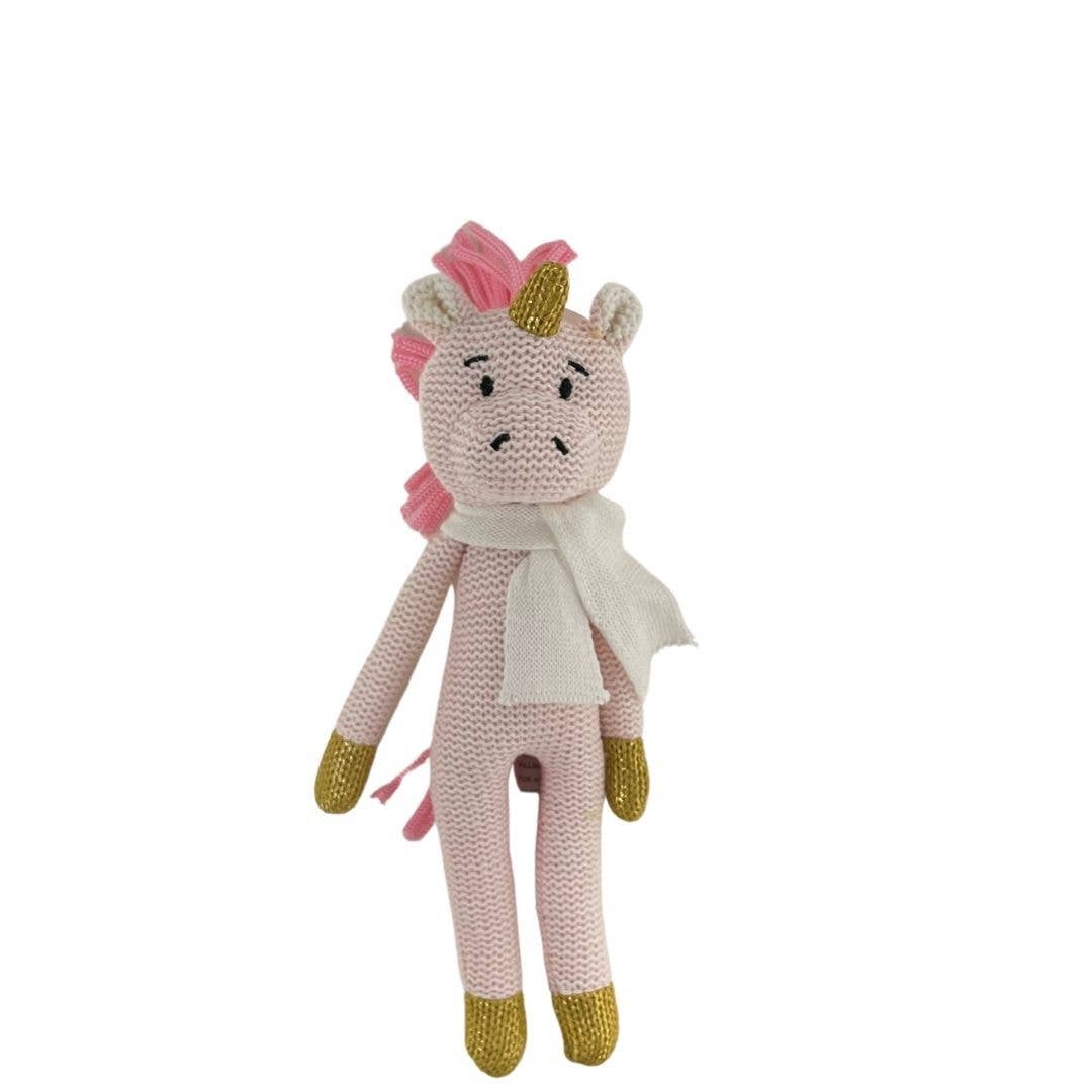 Knitted Unicorn Rattle - 25cm