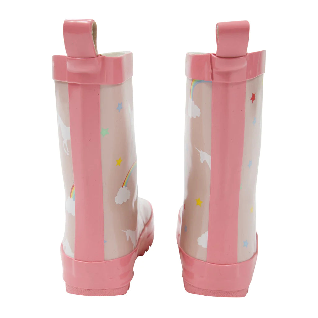 Kids Rain Boots - Unicorn - Pink