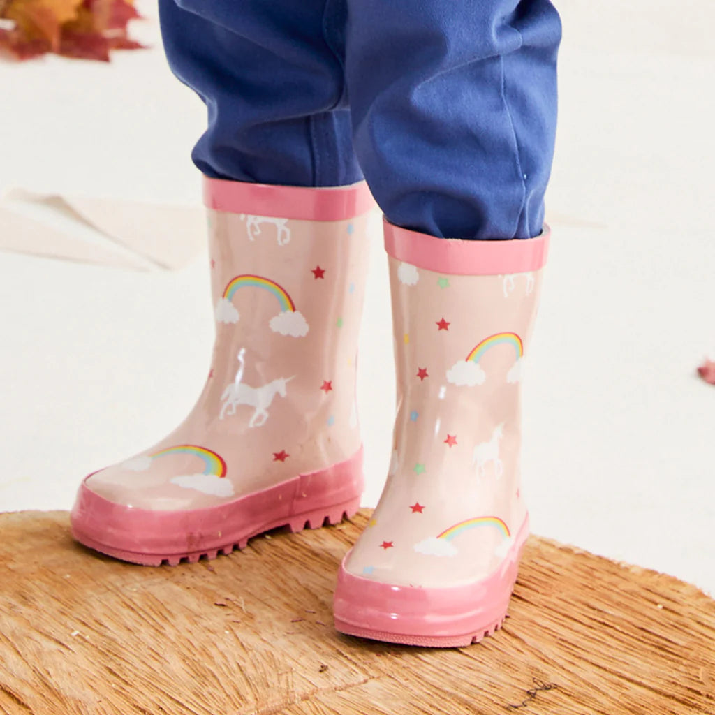 Kids Rain Boots - Unicorn - Pink