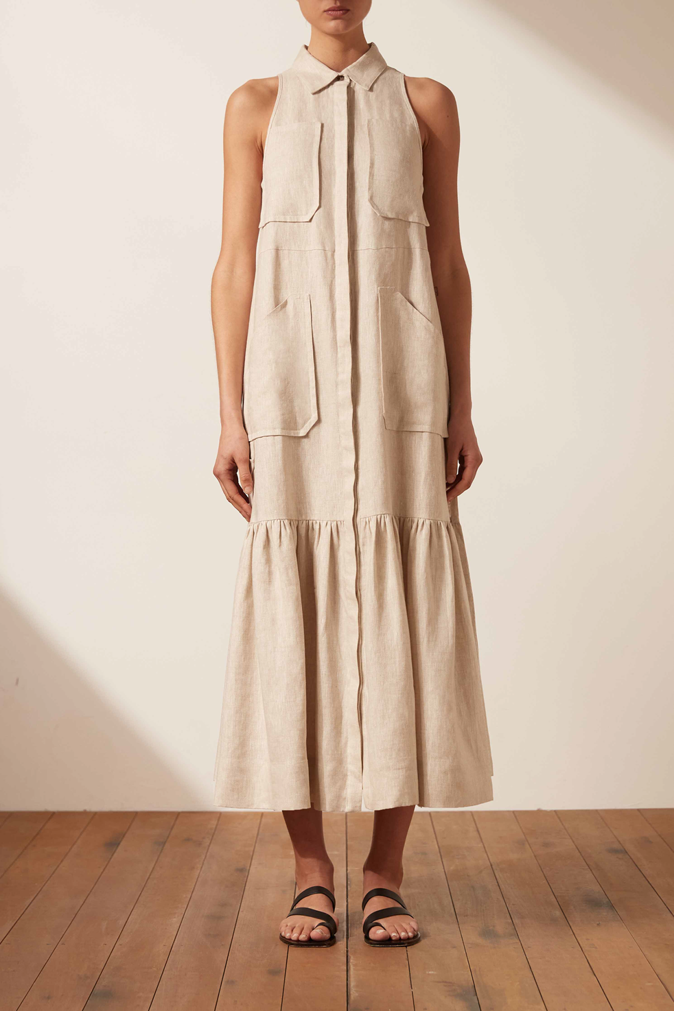 Luna Sleeveless Midi Dress