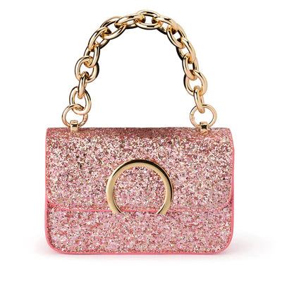 Lidia Glitter Cross Body Bag Pink