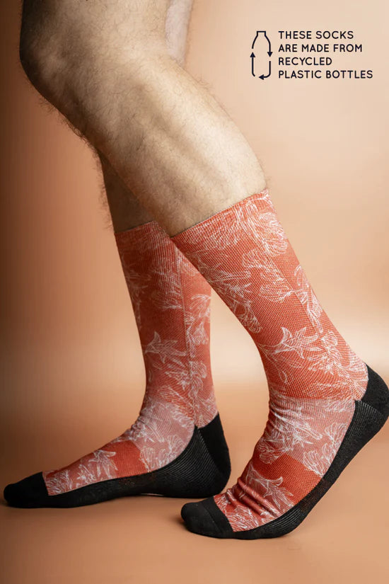 Mens Accessories (Tie, Adult & Kids Bowties, Pocket Square, Socks) - Burnt Orange Kangaroo Paw