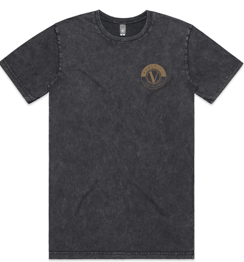 Vault Stone Wash Men's T-shirt - Black Stone