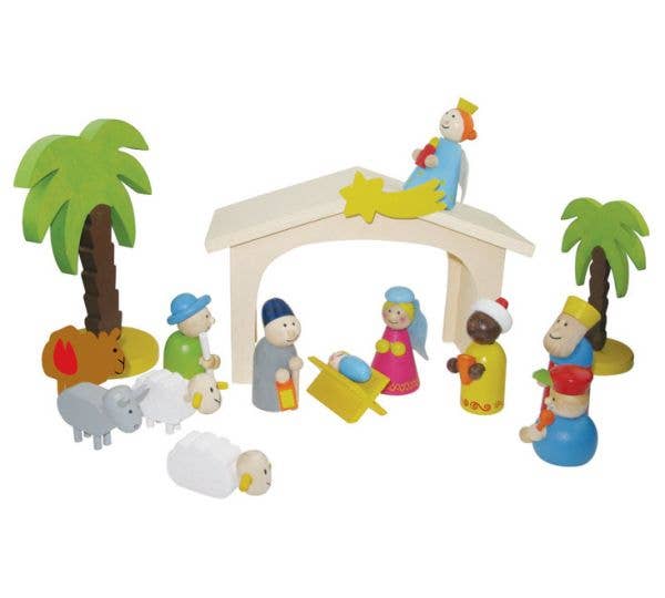 Wooden Nativity Set