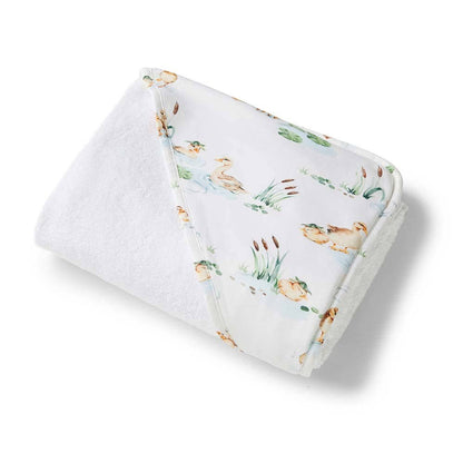 Duck Pond Organic Hooded Baby Towel