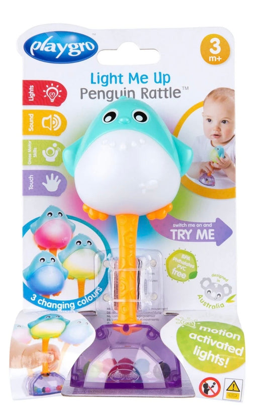 Light Me Up Penguin Rattle