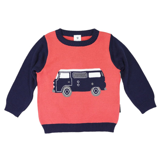 Kombi Van Sweater - Red