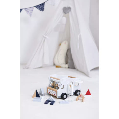 Wooden Camping Van With 24pc Blocks