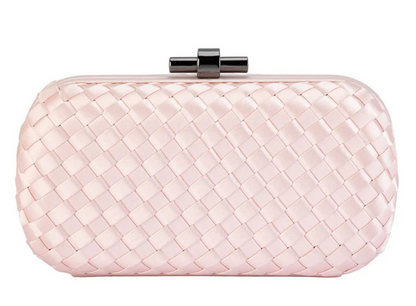 Evelyn Woven Clutch - Blush