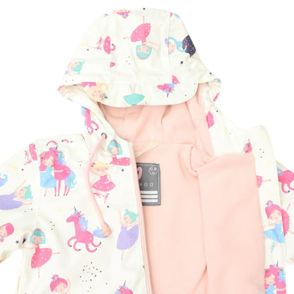 Rain Suit Dancing Unicorns - Cream