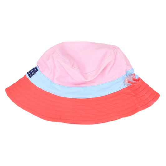 Contrast UPF50 Swim Sun Hat - Pink 3-6M