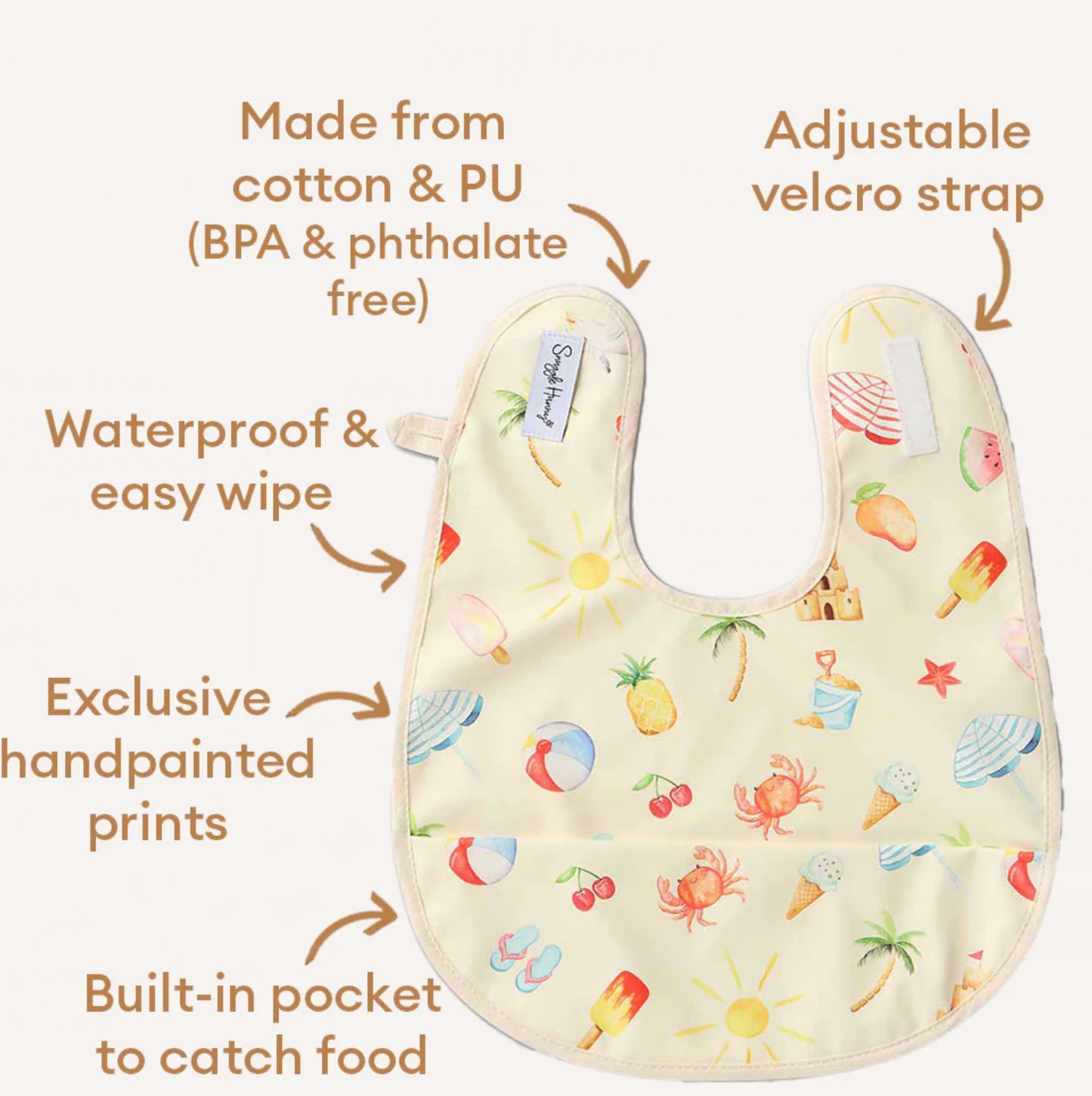 Beach Fun Snuggle Bib