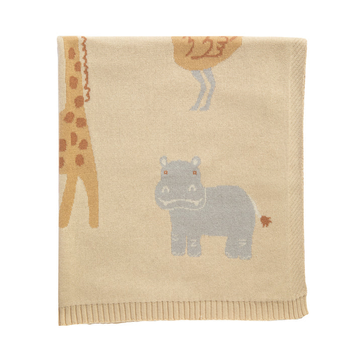 100% Cotton Jacquard Blanket - Wild Safari