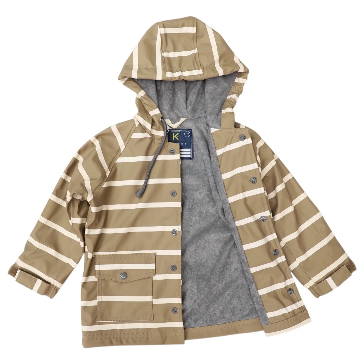 Colour Change Raincoat - Chestnut Stripe