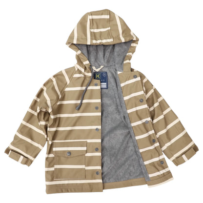 Colour Change Raincoat - Chestnut Stripe