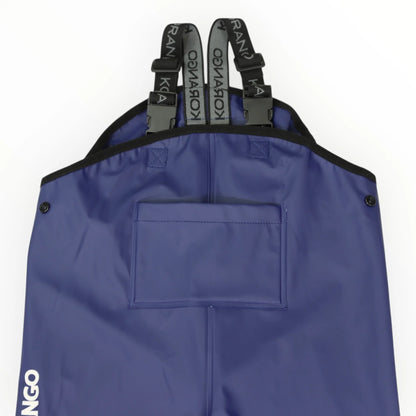 Waterproof Adjustable Rain Overalls - Navy