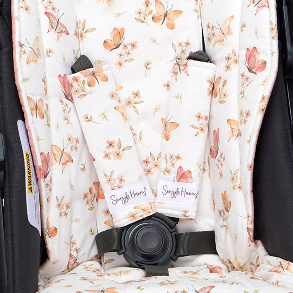Butterfly Universal Reversible Pram Strap Covers