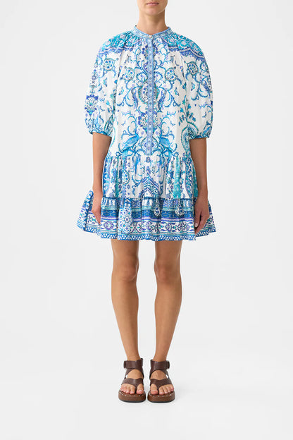 Puff Sleeve Shirt Dress Isnik Lullaby