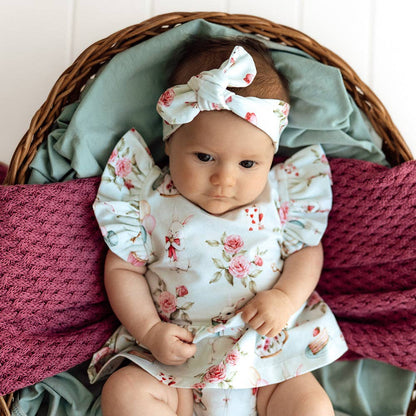 White Rabbit Short Sleeve Organic Dress